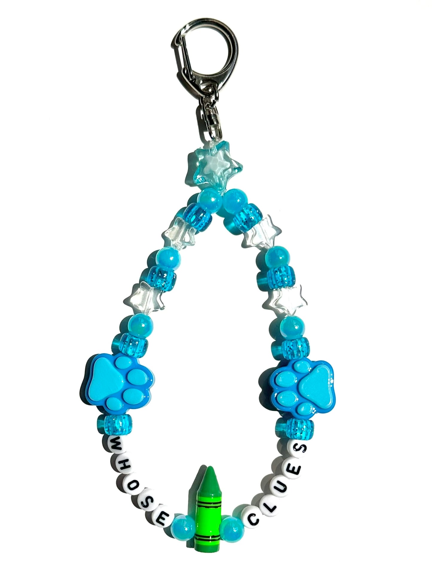 Blue Clue Kandi Lanyard