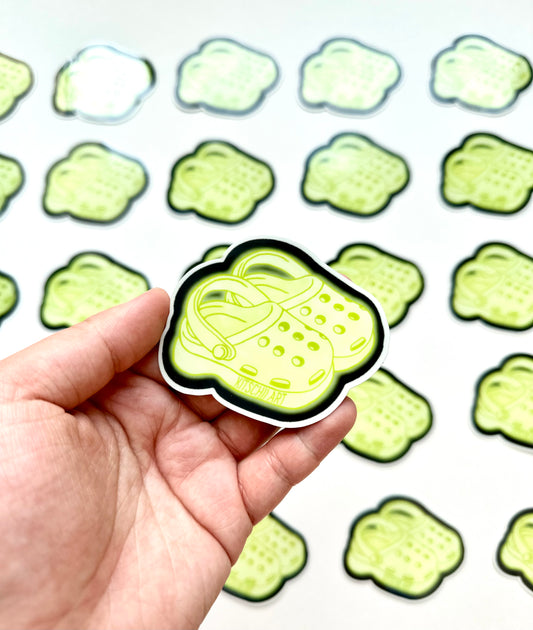 Glow in the Dark Kitschii Crocs Sticker