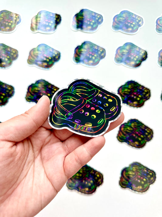 Scratch Art Kitschii Crocs Sticker