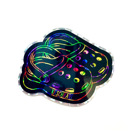 Scratch Art Kitschii Crocs Sticker